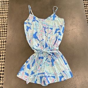 GUC Lilly Pulitzer Deanna Jumper / Romper S INTO THE DEEP